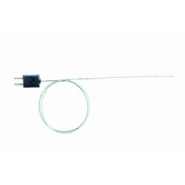 Testo 0602 0644 Type K Fibre Glass Flexible Thermocouple with TC Adapter, -50 to 400 Degree C Range, Class 2, 1.5mm Diameter x 800mm Length for 845 Infrared Thermometer