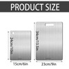 Qikuver Titanium Chopping Boards, Stainless Steel Chopping Board, Double-Sided Food