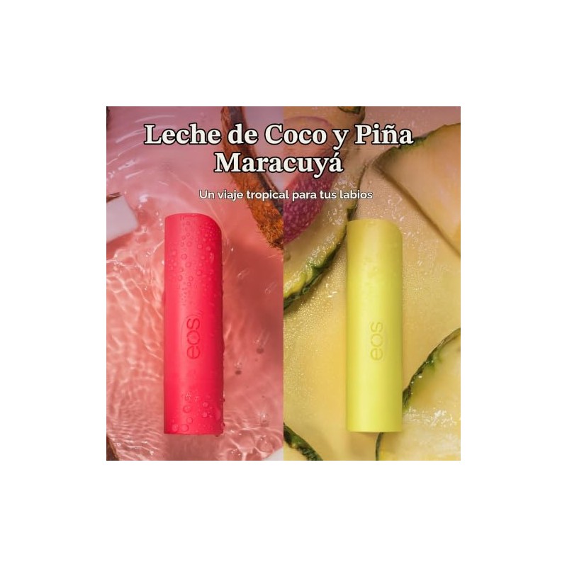 eos Bálsamo labial de karité súper suave, leche de coco