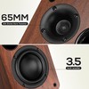 Wireless Bookshelf Speakers 60W Powered Bluetooth Optical/AUX Remote Control New