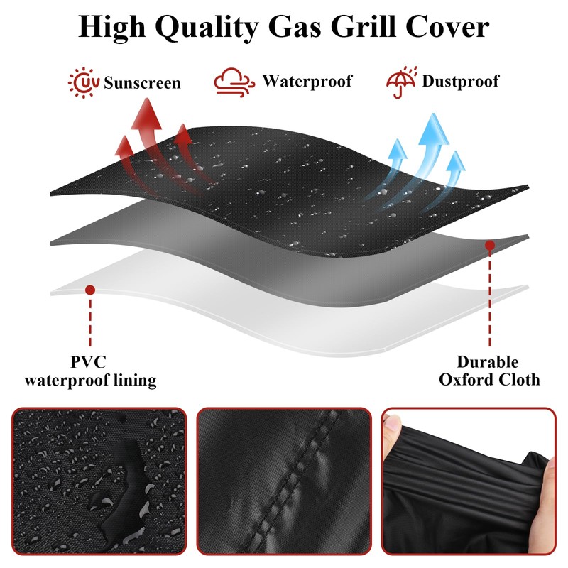 Andacar Grill Cover for Royal Gourmet GT2005 2-Burner, Portable Propane