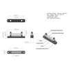 6 Terminal Single-row Bus Bar 150A BusBar Block with Cover,