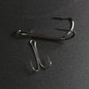 50 x Black Carbon Steel Double Saltwater Double Hooks
