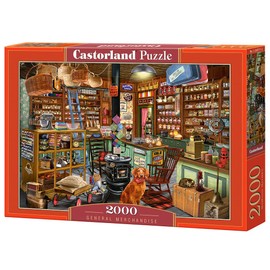 CASTORLAND 2000 Piece Jigsaw Puzzles, General Merchandise, Old Style American Store, Adult Puzzles, Castorland C-200771-2