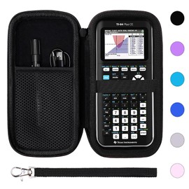 XANAD Calculator Case Compatible with Texas Instruments TI-84 Plus CE/TI-84 Plus/TI-Nspire CX II CAS/TI-Nspire CX II/TI-83 Plus/TI-89 Titanium/TI-85 / TI-86 Color Graphing Calculator (Black)