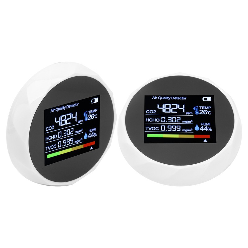 Air Quality Detector Multifunction TVOC CO2 Detector Digital Temperature Humidity