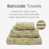 Allure Pack of 2 Barcode Stripe Bath Towels 70 x