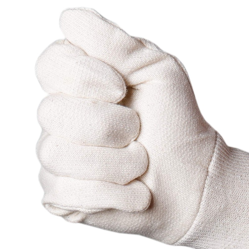 Jah 831 Cotton Gloves 12 Pairs Oekotex Jersey Light Knitted
