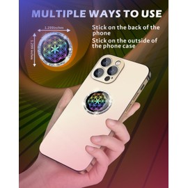 24K Gold Crystal Diamond Protection Cell Phone Stickers Smart Phone, Laptops, Tablets, All Devices（6 pcs）…