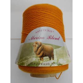 King Cole Merino Blend Anti-Tickle 100% Superwash Wool 4ply Cone 500g (Mustard 1773)