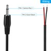 SIOCEN 2-Pack 6FT Replacement 3.5mm Male Jack to Bare Wire