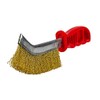 Forney 70516 Brass Wire Brush with Plastic Handle (Rust and