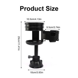 Car Cup Holder Expander 2 In 1 Multifunctional Cup Holder for Cars Foldable Car Drink Holders Adjustable Car Cup Holders for Cars Trucks Boats