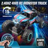 BEZGAR Monster Truck Toys - Remote Control Monster Truck with