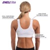 ENELL Women's Lite Full Coverage Sports Bra (101),2,White