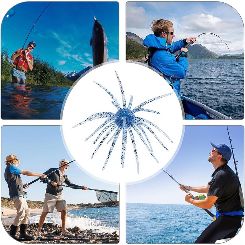 10pcs Soft Fishing Lures Fishing Lures Soft Sea Urchin Swimbaits