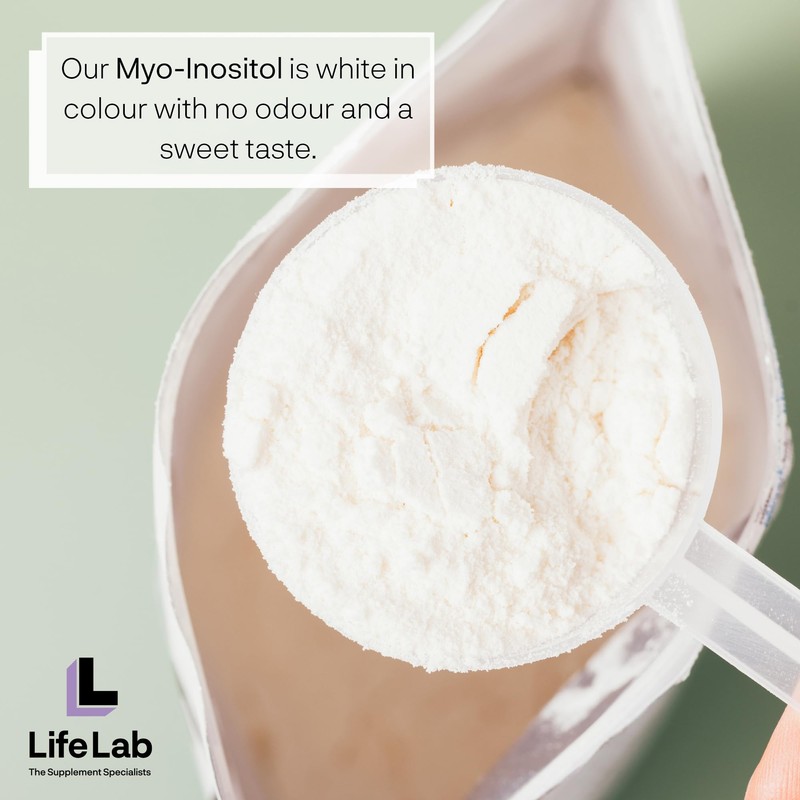 LifeLab Supplements Premium Myo-Inositol Powder, 100g - with 99.5% Purity,