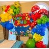 Red Yellow Blue Green Balloons Arch Kit, 129PCS Yellow Blue