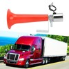 180DB Red Pneumatic Horn, Universal Car Horn, Caravan Pressure Whistle