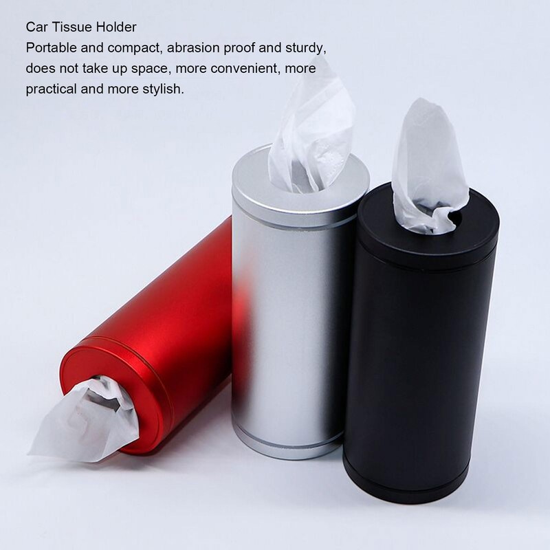 Jectse Compact Tissue Holder,Made of Aluminum Alloy for Car Cup