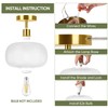 ROTTOGOON Semi Flush Mount Ceiling Light, Adjustable Hanging Gold Sloped