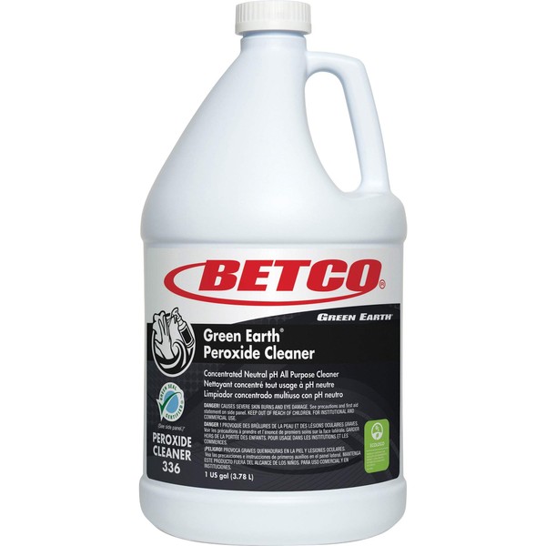 Betco, BET3360400EA, Green Earth Peroxide Cleaner, 1 Each, Clear