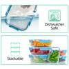 C CREST Glass Meal Prep Containers, [10 Pack] Glass Food