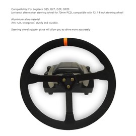 Steering Wheel Connector Ring with Quick Release 70 mm Steering Wheel Adapter Plate Aluminium Alloy for G25 G27 G29 G920 13 14 Inch Steering Wheel