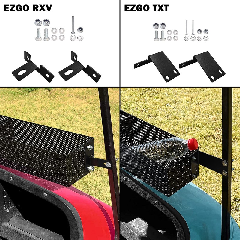 Golf Cart Front Inner Basket Mesh Storage Tray Organizer for