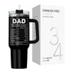 34HD Christmas Gifts for Dad, Dad Tumbler 40 Oz Stainless