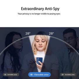 HKKAIS Privacy Screen Protector Designed For Galaxy S25 Edge Anti Spy Private Tempered Glass Film 2-Pack Camera Lens Protector Film 2-Pack