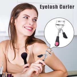 Eyelash Curlers, Curved Eyelash Curler Built-In Comb, Portable Beauty Tools with Non-slip Handle Makeup Supplies for Daily Travel Work Special Occasions