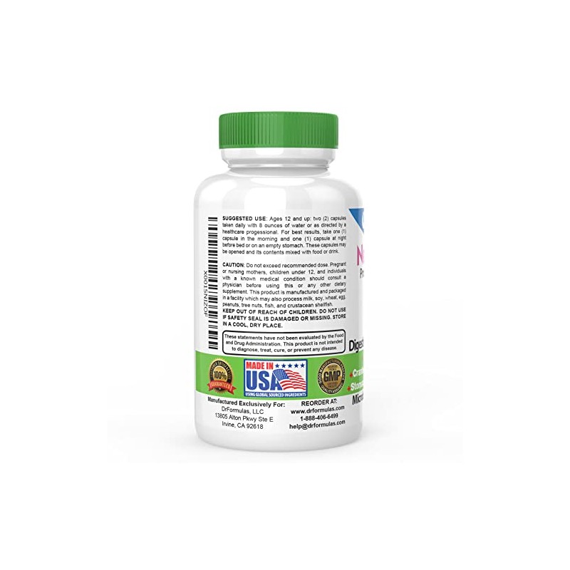 DrFormulas Nexabiotic 23 Probióticos para mujeres y hombres con Lactobacillus