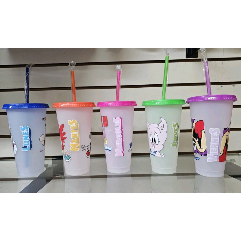 no TINY TOONS Vaso SABRIMAGICOS Plastic change color With Cold