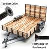 100pcs Trailer Deck Screws Self Tapping 2-1/2 in, 1/4-20 Thread,