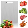 Fidqiog Titanium Cutting Board, Stainless Steel Cutting Boards for Kitchen,