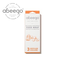 abeego Beeswax Wrap Set, Medium, Set of 3