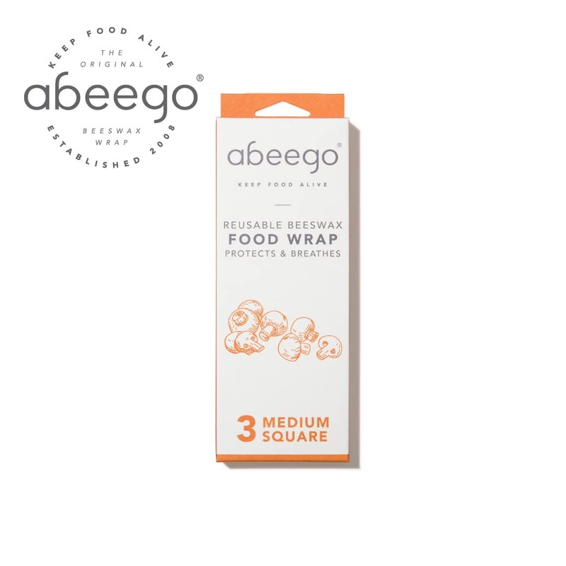 abeego Beeswax Wrap Set, Medium, Set of 3