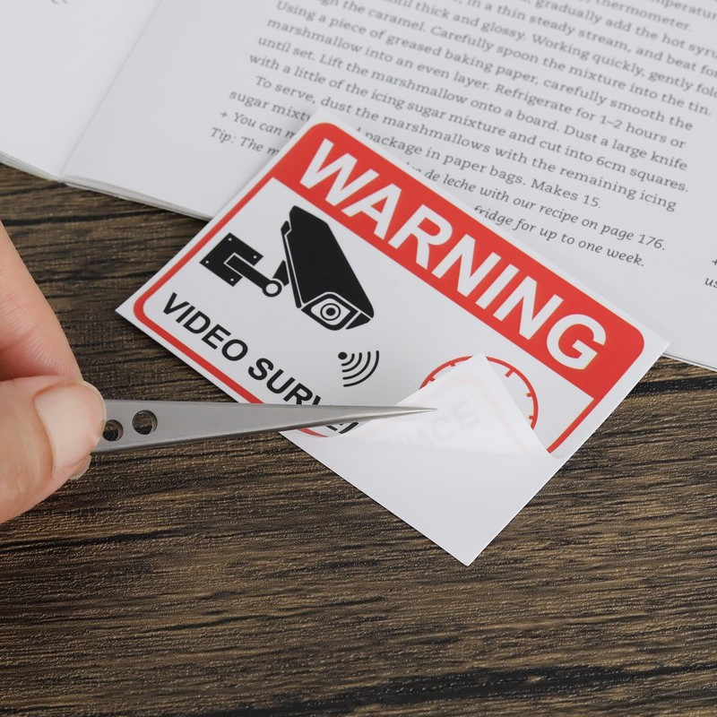 Be In Your Mind 20PCS Warning Video Surveillance Sticker 7.4