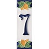 Italian Ceramic Numbers & Letters Tiles - Lemon Design, Size: