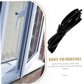 jojofuny O-Shaped Window Sealing Strip Door Frame Weather Stripping Weatherstripping for Doors Door Frame Seal Sliding Door Weather Stripping Window Weather Stripping Black Rubber