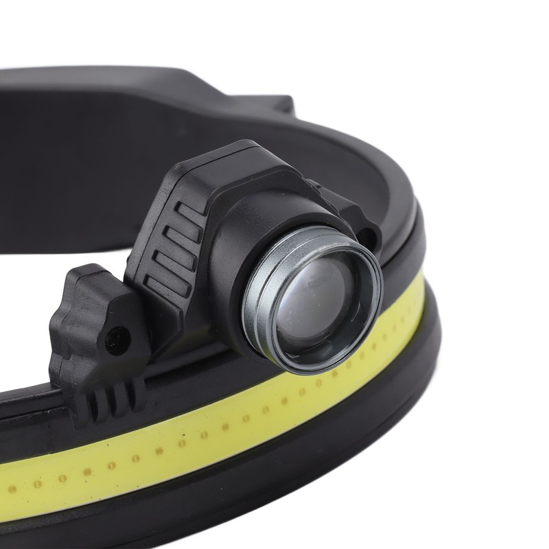 LED COB Head Light 10 Modes Zoomable Rechargeable Super Bright