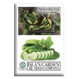 Spacemaster Cucumber Seeds, 100+ Heirloom Seeds Per Packet, (Isla's Garden Seeds), Non GMO Seeds, Botanical Name: Cucumis sativus, 85% Germination Rates
