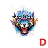Tiger Temporary Tattoo, Tiger Waterproof Tattoo - Style: C