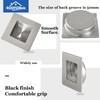 HOMOTEK 4 Pack Recessed Sliding Closet Door Finger Pulls, 2-3/4