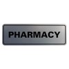 Signs ByLITA - Señal de farmacia estándar, Letreros, Brushed Silver,