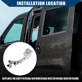 Hihaha 68271845AA Right Sliding Door Roller for Ram ProMaster 1500 2014-2023 / Sliding Door Hinge/Durable / 1 pcs Silver Tone