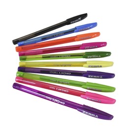 Zebra Pen Doodlerz Gel Stick Pen, Bold Point, 1.0mm, Assorted Neon Colors, 10 Pack
