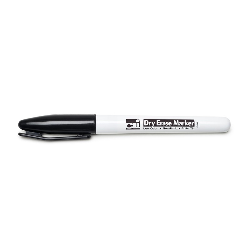 Charles Leonard Dry Erase Markers, Pocket Style with Bullet Tip,