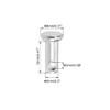 sourcing map 10x Hinge Pin Fork Bolts Single Hole 304